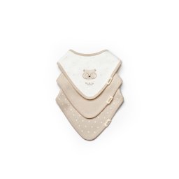 Set de 3 bavete pentru nou nascut, 100% bumbac organic, TeddyBear, BabyCosy