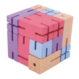 Joc logic IQ Puzzle 3D Figurina violet, Fridolin