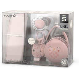 Set cadou BONHOMIA 4 piese, roz, Suavinex