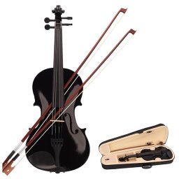 Set vioara clasica din lemn si arcus 1/8 suplimentar, DEPOX®, Marime 4/4, toc inclus