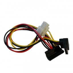Cablu adaptor 4 pini la dual sata, Active, Compatibil Fujitsu Esprimo, alimentare hard disk, hdd, ssd, 40cm, T26139-Y4012-V205