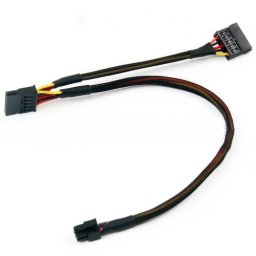 Cablu adaptor dual sata, Active, compatibil Dell Pro Slim Desktop Model QCS1250, QCT1250, mini 6 pini atx la 2x sata cd, dvd, hard disk, ssd, 40cm