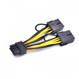 Cablu Active, 2 x pci-e 8 pini mama la 8pini tata, alimentare placa video pcie 8 pini NVIDIA Tesla, 10cm