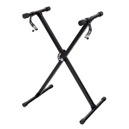 Stativ pentru Orga, Reglare Inaltime De La 65 cm La 96 cm, Constructie Rezistenta, Negru