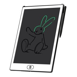 Tableta de desen pentru copii GoGEN BOB si BOBEK, ecran LCD 11" (28 cm), baterie CR2025 inclusa , subtire si usoara,alb