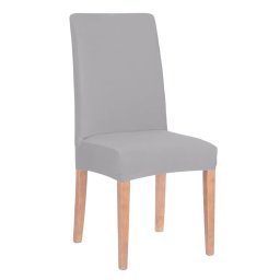 Husa universala pentru scaun, marime universala, poliester si spandex, 45 x 60 cm, gri