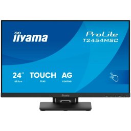 IIYAMA Monitor Touch T2454MSC-B3AG 24" InCell PCAP 10pt touchscreen monitor featuring IPS panel technology, Anti-Glare coating and a flexible stand