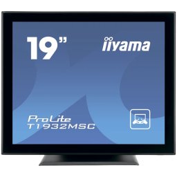 IIYAMA Monitor LED T1932MSC-B1S 19’’ 10pt IPS TOUCH 1280 x 1024 14ms 250 cd/m² projective capacitive IP54 VGA HDMI DP