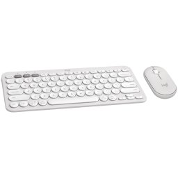 LOGITECH Pebble 2 Bluetooth Keyboard Combo - TONAL WHITE - US INT'L