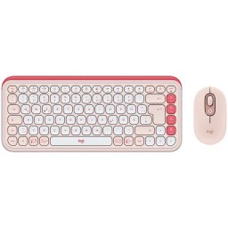 LOGITECH POP ICON COMBO - ROSE - US INT'L - BT - INTNL-973