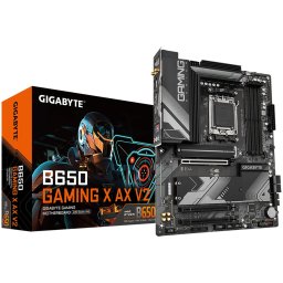 GIGABYTE MB B650 GAMING X AX V2 (AM5. 4xDDR5 128, 1x PCI-E 4.0 x16x16, 2x PCI-E 3.0 x16x1, 4x SATA, 3x M.2 PCIe 4.0, 3x USB Gen1, 1x USB Gen2, 3x USB 2.0, 1x USB 3.2 Gen 2 Type-C, 1xHDMI, 1xDP, Wi-Fi 6E, 2.5GbE LAN, ATX, Retail)
