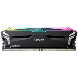 Lexar 32GB Kit (2x16GB) Ares DDR5 6000 CL32 1.35V heatsink, Non-RGB lighting, Dual pack, Black Color