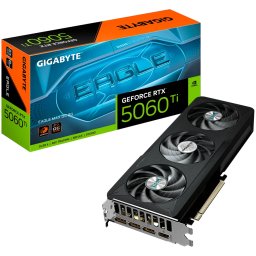 GIGABYTE Video Card NVIDIA GeForce RTX 5060 Ti EAGLE MAX OC 8G (8GB GDDR7/128bit, PCI-E 5.0, 1x 8Pin Power connector, 650W, 3xDP, 1xHDMI)
