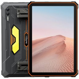 Blackview Rugged Tab Active 10 Pro 10.95-inch FHD+IPS 1920x1200 90Hz Corning 3th 12GB/512GB MT6878 Octa-core 2.5GHz 50MP Front/108MP+20MP Rear Camera infared nught vision 30000mAh NO Charging Android 14 up to 15 NFC Camping lights MIL-STD-810H Orange
