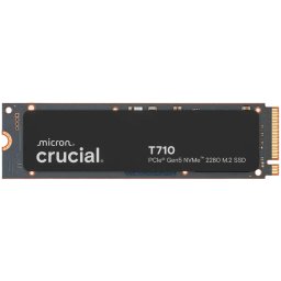 CRUCIAL T710 4TB PCIe Gen5 NVMe M.2 2280 SSD up to 14500 MB/s read and 13800 MB/s write