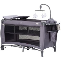 Patut pliabil Chipolino Bella charcoal