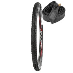 Set Anvelopa + Camera SXT 27.5 x 2.10 (54-584) AV 33 mm Negru