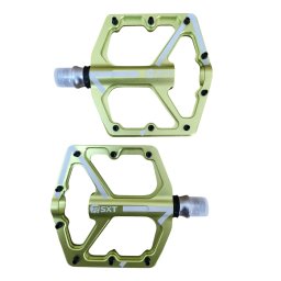 Pedale Aluminiu SXT ALNC- 1080 Verde Apple 3 Rulmenti 112 x 100 x 19 mm