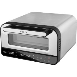 Cuptor electric pentru Pizza ECG Forza 4500, 1850 W, 450 °C, 45 litri, 5 programe, control digital, negru