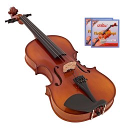 Vioara clasica DEPOX®, marime 1/2, lemn, toc din material, doua seturi corzi incluse