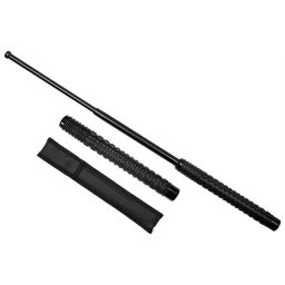 Baston telescopic pliabil, DEPOX®, 52 cm, maner antiderapant, husa inclusa, negru