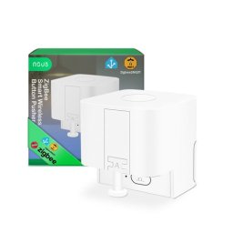 Buton Smart Wireless NOUS C2 Zigbee, dispozitiv automat de apasare butoane, control aplicatie, compatibil Alexa Google Assistant