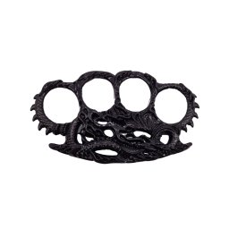 Rozeta de autoaparare DEPOX®, model Fire Dragon Skin, 0.5 cm, negru