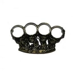 Rozeta de autoaparare DEPOX®, model Skull Crushing, 0.5 cm, aramiu