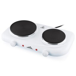 Plita electrica ETA 3118 90000, 2 ochiuri din fonta 18 cm si 15 cm, 2500 W, alb