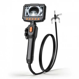 Camera endoscop, ecran articulat bidirectional 180Â°, Zoom 8X, ecran IPS HD 4.3", lentila subÈ›ire 8 mm, IP67, cablu 1.5 m