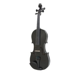 Vioara clasica din lemn, 3/4, negru