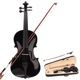 Vioara clasica, Lemn, Marime 4/4, 1 arcus 1/4 si un arcus 4/4, toc inclus