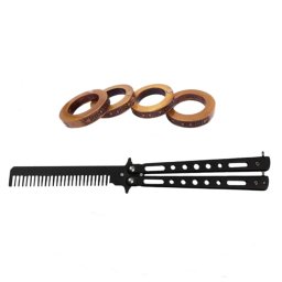 Set Briceag Fluture + Rozeta extensibila , DEPOX® , otel inoxidabil