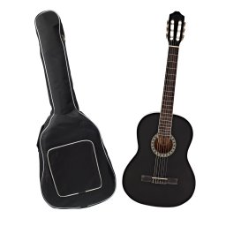 Chitara clasica din lemn DEPOX®, Black Raven, 96 cm, model clasic, negru