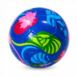 Minge De Fotbal Cupa Mondiala Fifa, Marimea 5, Design Albastru Cu Frunze, Pentru Antrenament Si Joc Recreativ