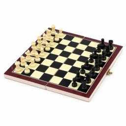 Set Șah Pliabil Portabil 19x30 Cm, Joc De Strategie Pentru Copii Și Adulți, Tablă De Șah
