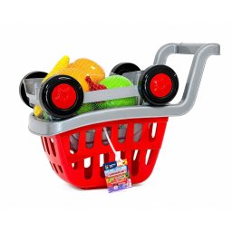 CARUCIOR CUMPARATURI CU LEGUME ROSU ARGINTIU