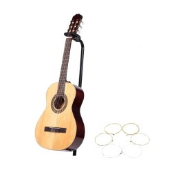 Chitara clasica din lemn 95 cm, DEPOX®, set de corzi incluse, clasic natur