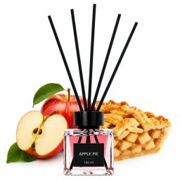 Difuzor Aromaterapie Cu Bețișoare Apple Pie 100 Ml, Parfum De Cameră Premium Cu Aromă De Plăcintă Cu Mere, Pentru Casă Și Birou