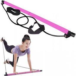 Bară Pilates Multifuncțională Cu Benzi Elastice De Rezistență, Aparat Fitness Pentru Antrenament Acasă