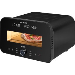 Cuptor electric pentru pizza ECG FORZA 4600 Pizza Nero, 1850W, temperatura maxima 450°C, piatra refractara 32 cm, timer, negru