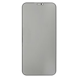 Folie de sticla securizata DEPOX® pentru protectie compatibila iPhone 12 Pro Max, 3D, Anti-spy, neagra, acoperire full-cover