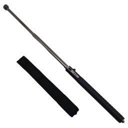 Baston telescopic automatic, Defence Guardian, 41 cm, siguranta integrata, negru