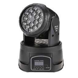 Proiector LED color DEPOX®, Light Maddness, jocuri de lumini, 70W, 18 surse lumina, negru