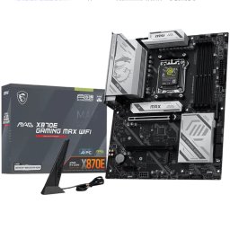 MSI Mainboard Desktop MAG X870E GAMING MAX WIFI (AM5, 4xDDR5, 1xHDMI, 1xType-C DP, 2xPCI-E x16 slot, 1xPCI-E x1 slot, 3xM.2, 4xSATA 6G, 5GLAN, Wi-Fi 7) ATX