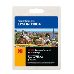 Cartus inkjet original kodak, compatibil cu epson t1804, yellow, 12 ml, premium kodak
