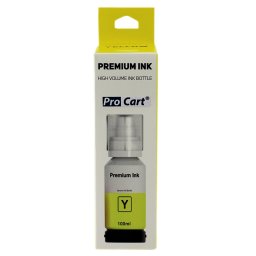 Cerneala compatibila premium epson l102, l103, l105, l106 ecotank, flacon xxl 100 ml culoare galben