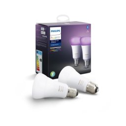 SET 2x LED Bec dimmabil Philips Hue WHITE AND COLOR AMBIANCE E27/9W/230V 2000-6500K