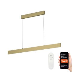 Lustră LED pe cablu LISTON aurie LED/18W/230V ZigBee Immax Neo 07128L + telecomandă Tuya