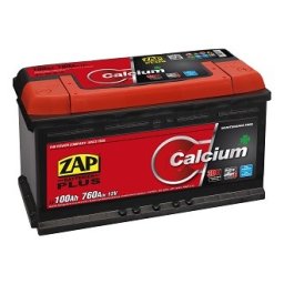 Baterie auto 100Ah Zap Plus 353x175x190 760A 12V